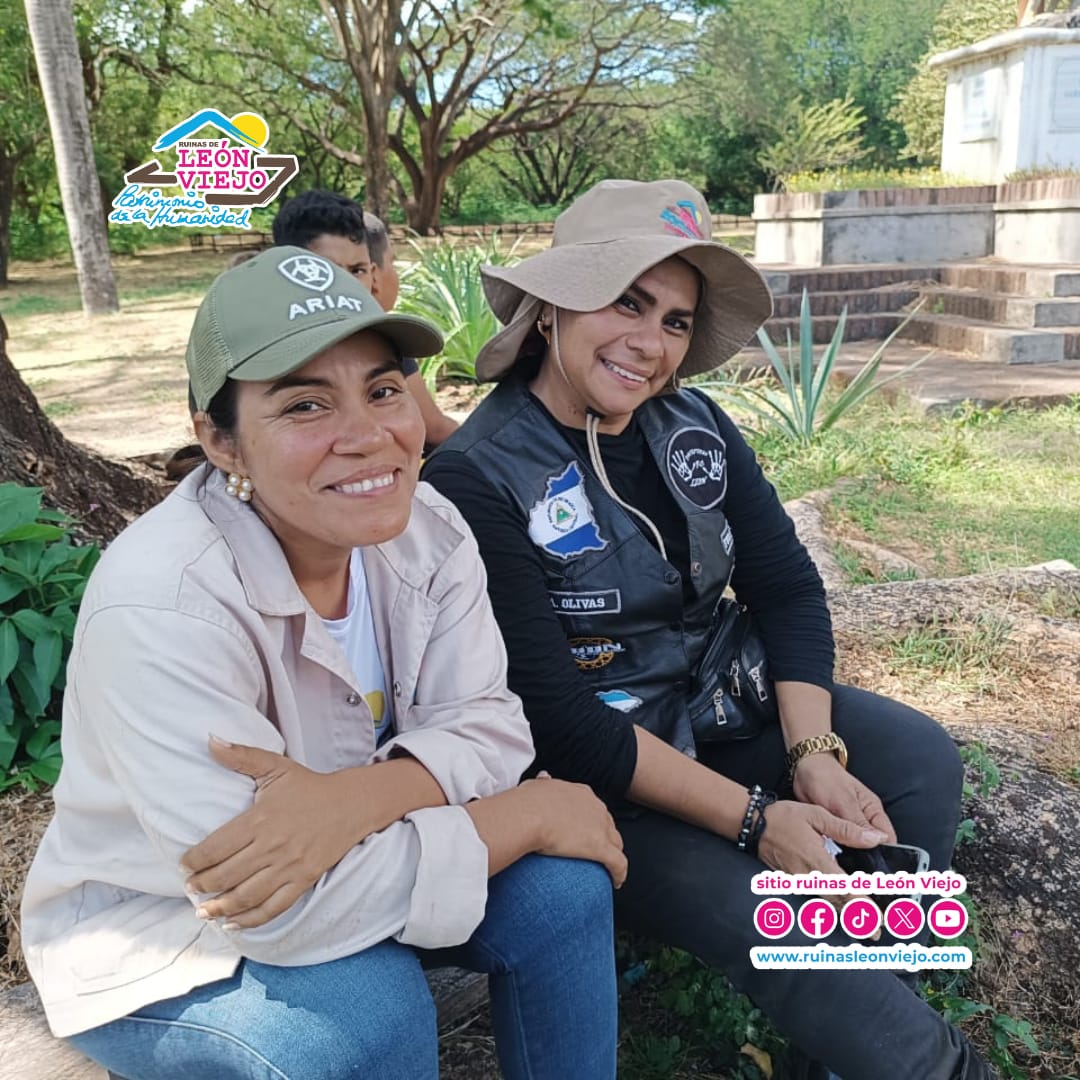 Clubes de Motos apoyan durante la Jornada de Limpieza en Sitio Ruinas de León Viejo